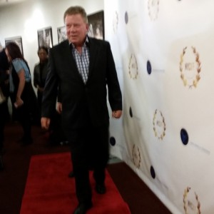 William Shatner arrives on the red carpet.