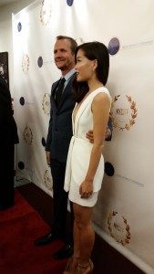 Sebastian Roche with his wife Alicia Hannah.