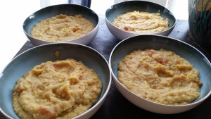 This recipe produces 4 bowls of lentil soup. Each bowl is $0.24/bowl.