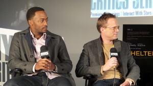 Anthony Mackie and Paul Bettany. November 9, 2015.